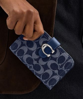 ＜COACH＞タビー　ウォレット・シグネチャー　デニム